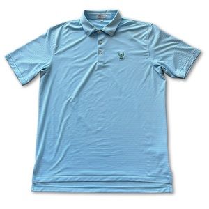 Peter Millar Summer Comfort Polo Shirt Mens Size Large Short Sleeve Striped